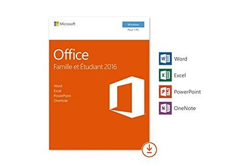 Microsoft Microsoft office 2016 famille et etudiant  à télécharger